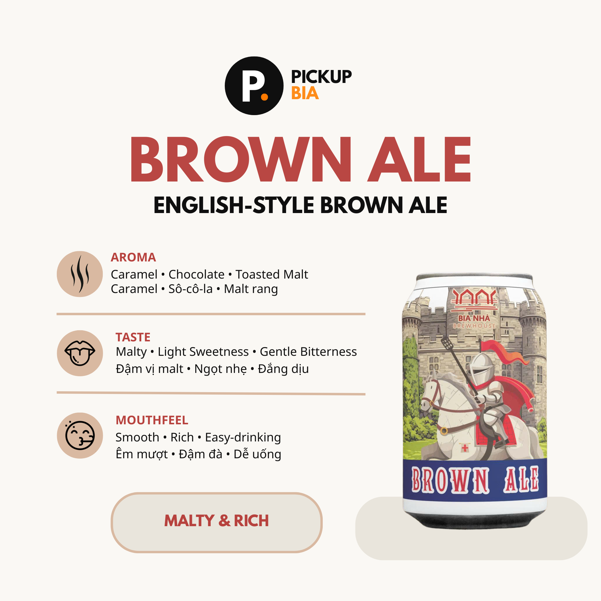 Bia Nhà Brown Ale image 3