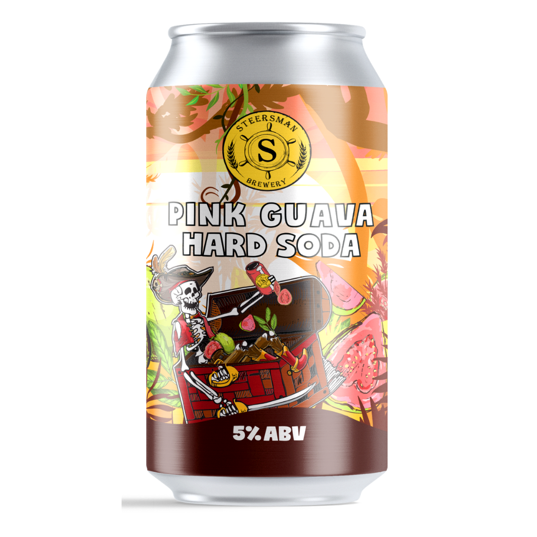 Steersman Pink Guava Hard Soda